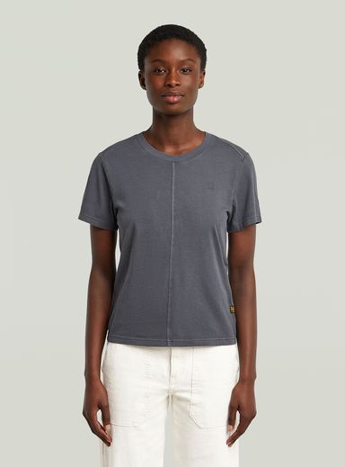 Overdyed Front Seam T-Shirt